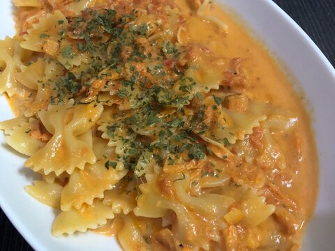 桜海老のトマトクリームパスタ レシピ 作り方 By うーたま 楽天レシピ